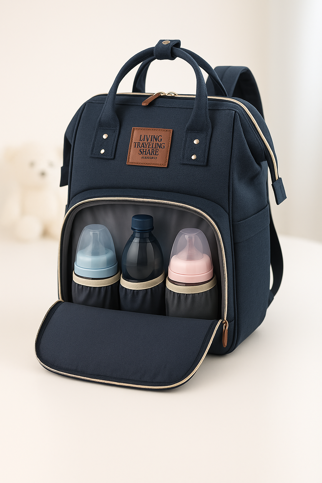 BEBYOO skötväska 3 i 1 – Praktisk ryggsäck för föräldrar