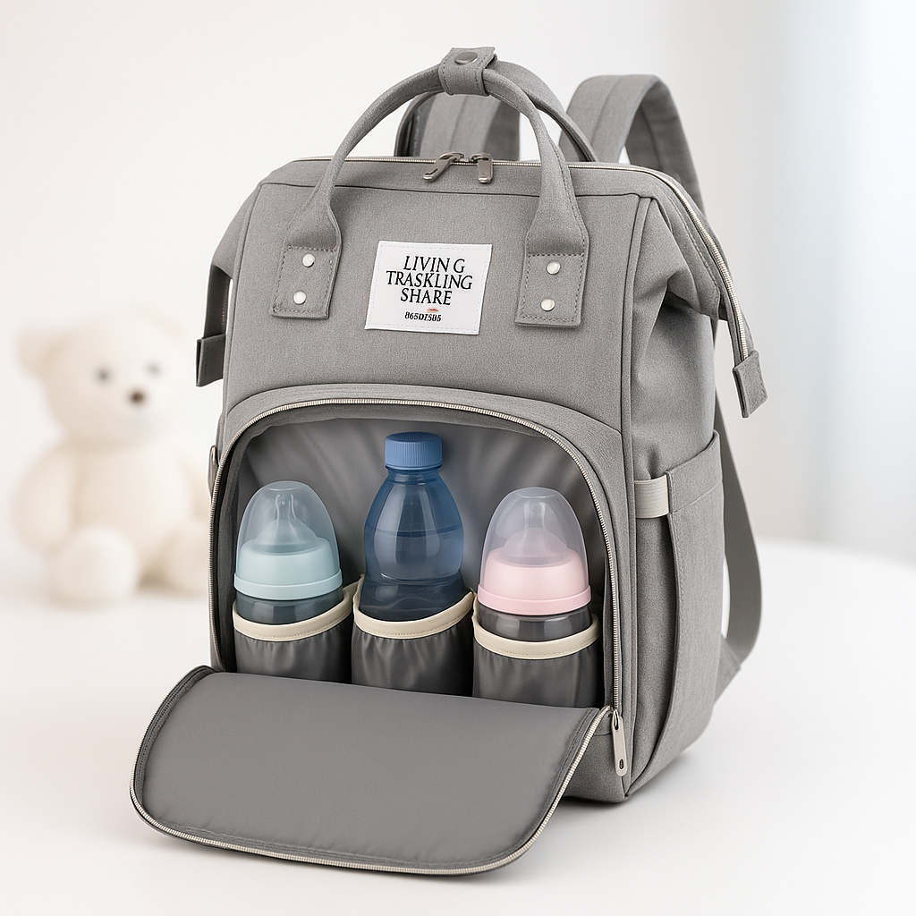 BEBYOO skötväska 3 i 1 – Praktisk ryggsäck för föräldrar